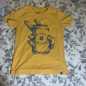 Fun Dutch Bros cold brew shirt with peace sign